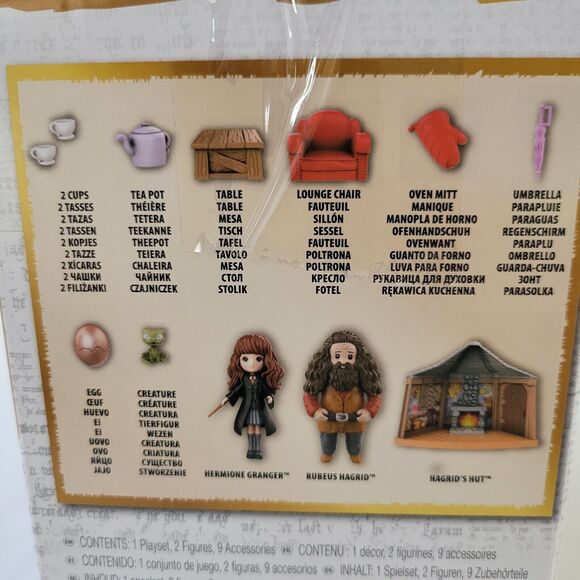 Wizard Harry Potter Magical Minis Hagrid Hut Playset Norbert Figure Toy Hermione - Picture 2 of 14